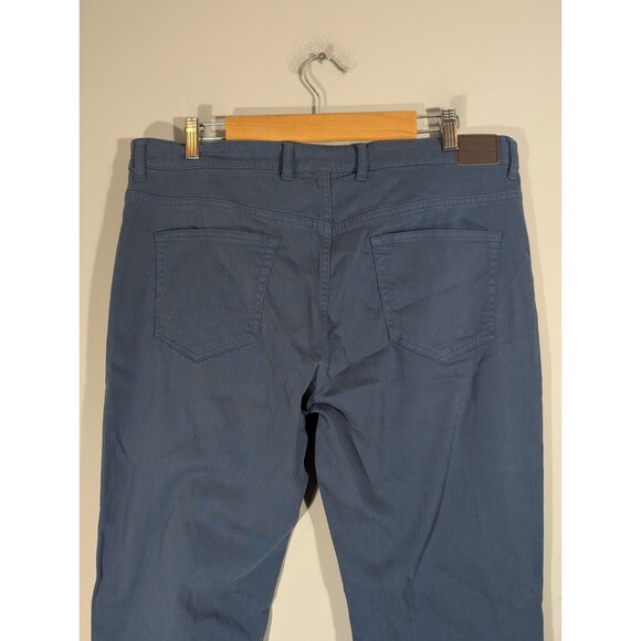 Peter Millar Mens Blue 5 Pocket Straight Leg Pants Sz 36 Preppy Golf Performance - Picture 5 of 10